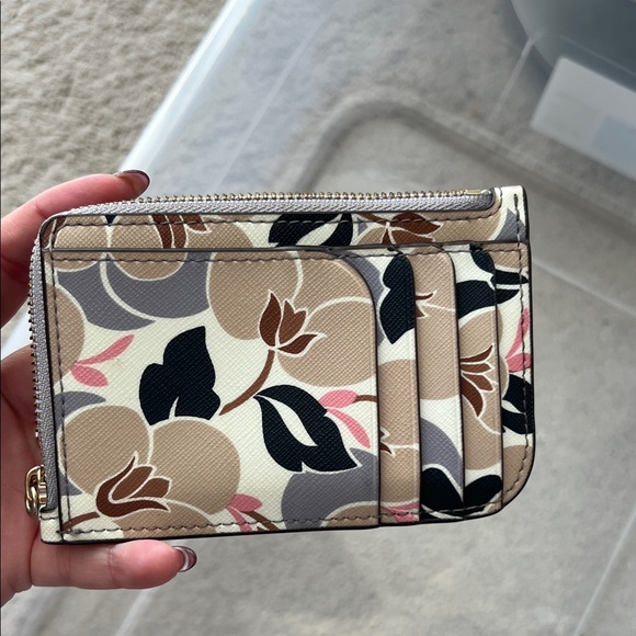 Kate Spade Floral Card Holder - Cream, Brown, and Black - Picture 2 of 2